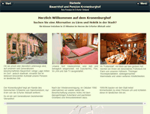 Tablet Screenshot of kronenburghof.de